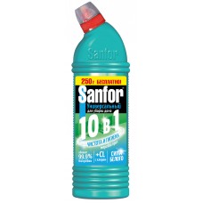 САНФОР гель WС Морской Бриз 750мл+250мл БЕСПЛАТНО для сантехники Антиналет (синий)